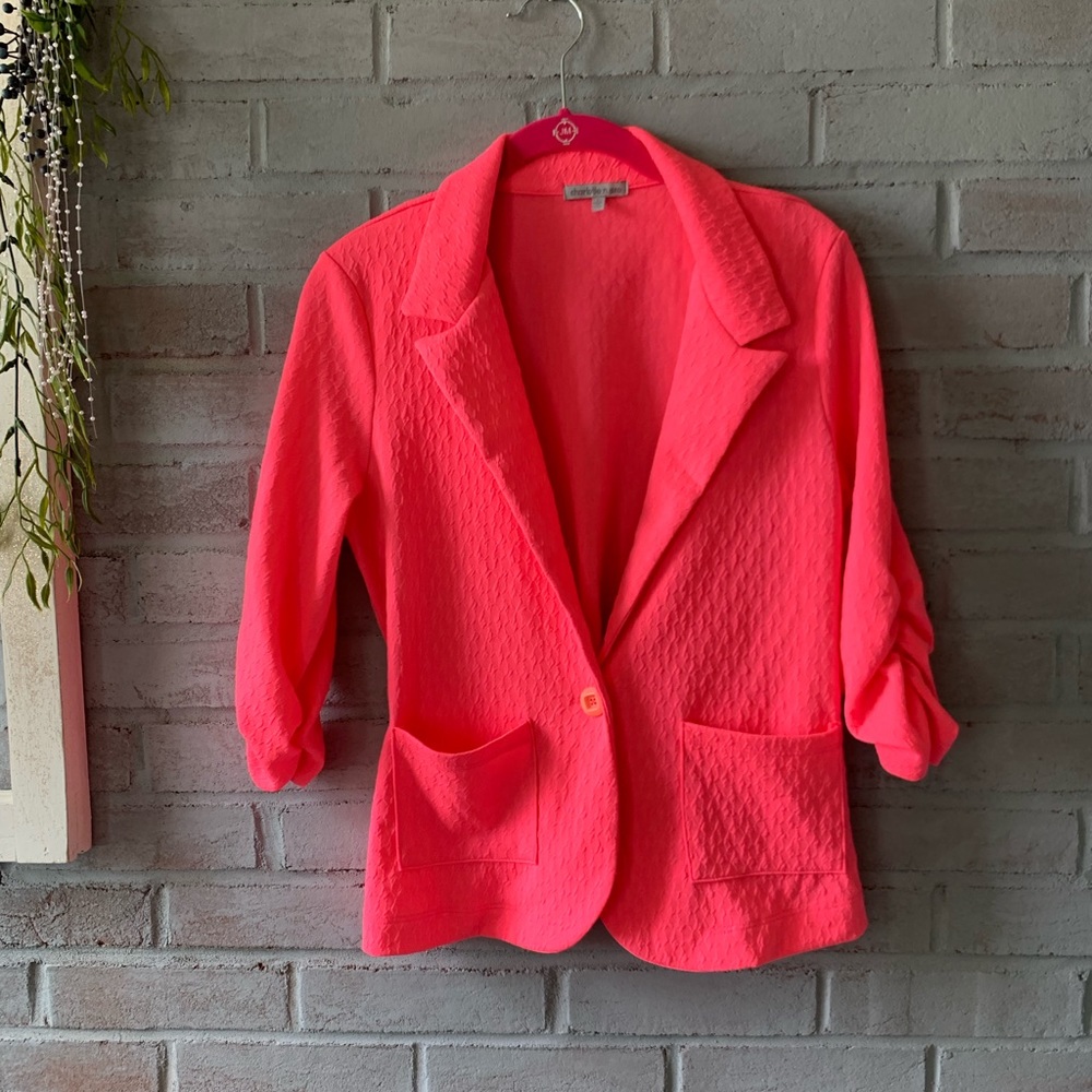 Hot Pink Blazer, Charlotte Russe, Size L